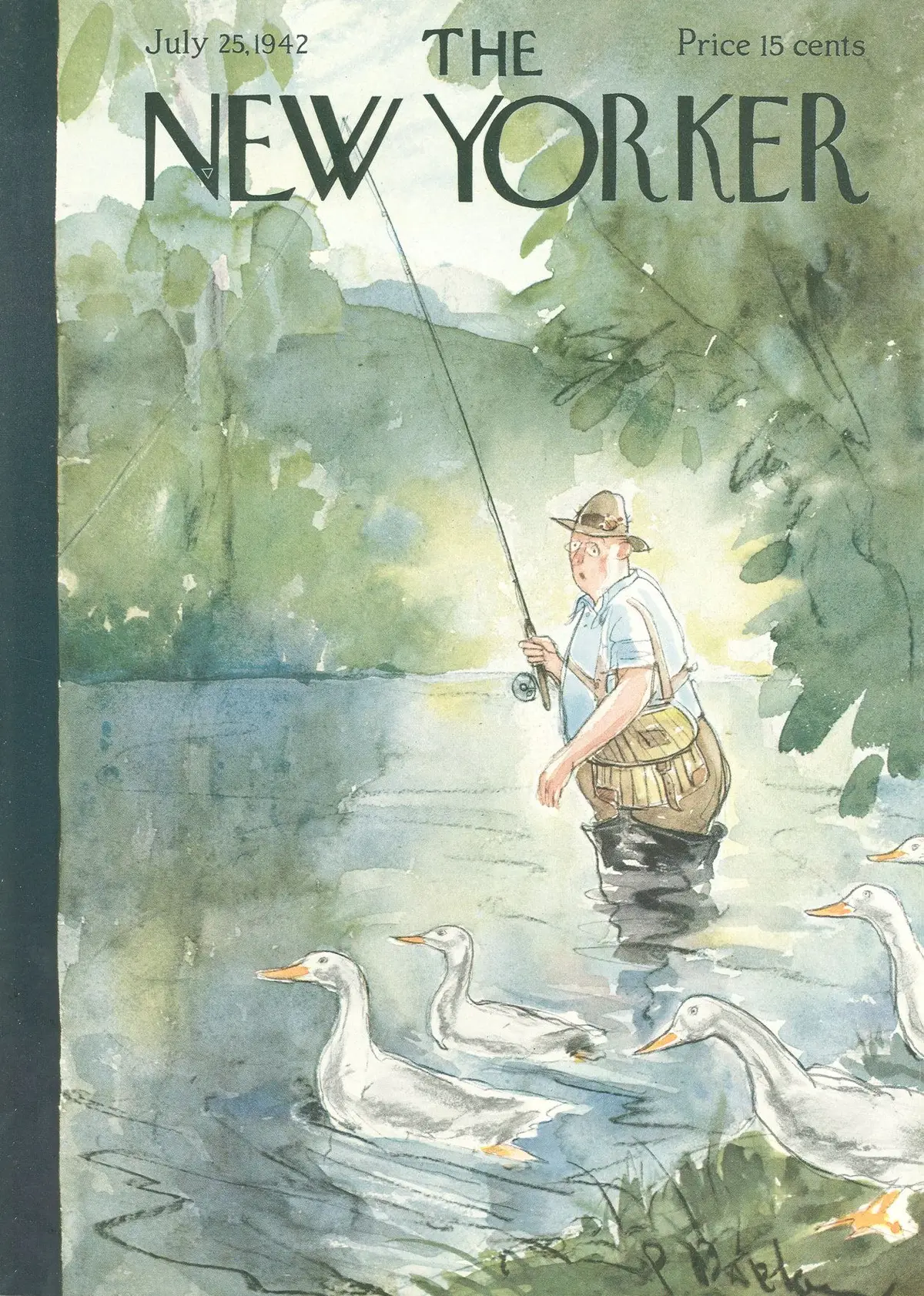 Обложка The New Yorker, 25 июля 1942, художник Перри Барлоу