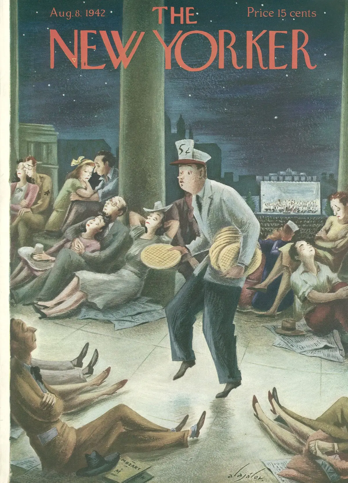 Обложка The New Yorker, 8 августа 1942, художник Константин Алажалов