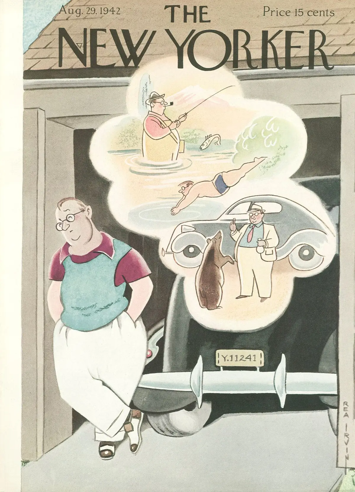 Обложка The New Yorker, 29 августа 1942, художник Реа Ирвин