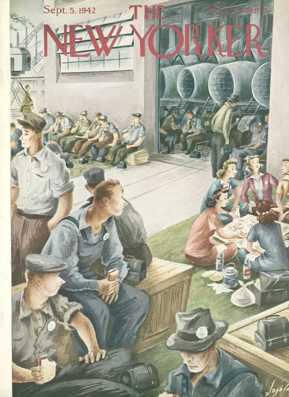 Обложка The New Yorker, 5 сентября 1942, художник Константин Алажалов