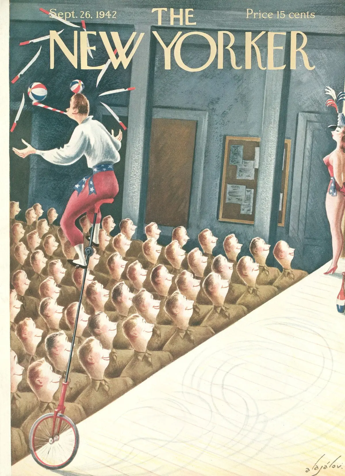 Обложка The New Yorker, 26 сентября 1942, художник Константин Алажалов