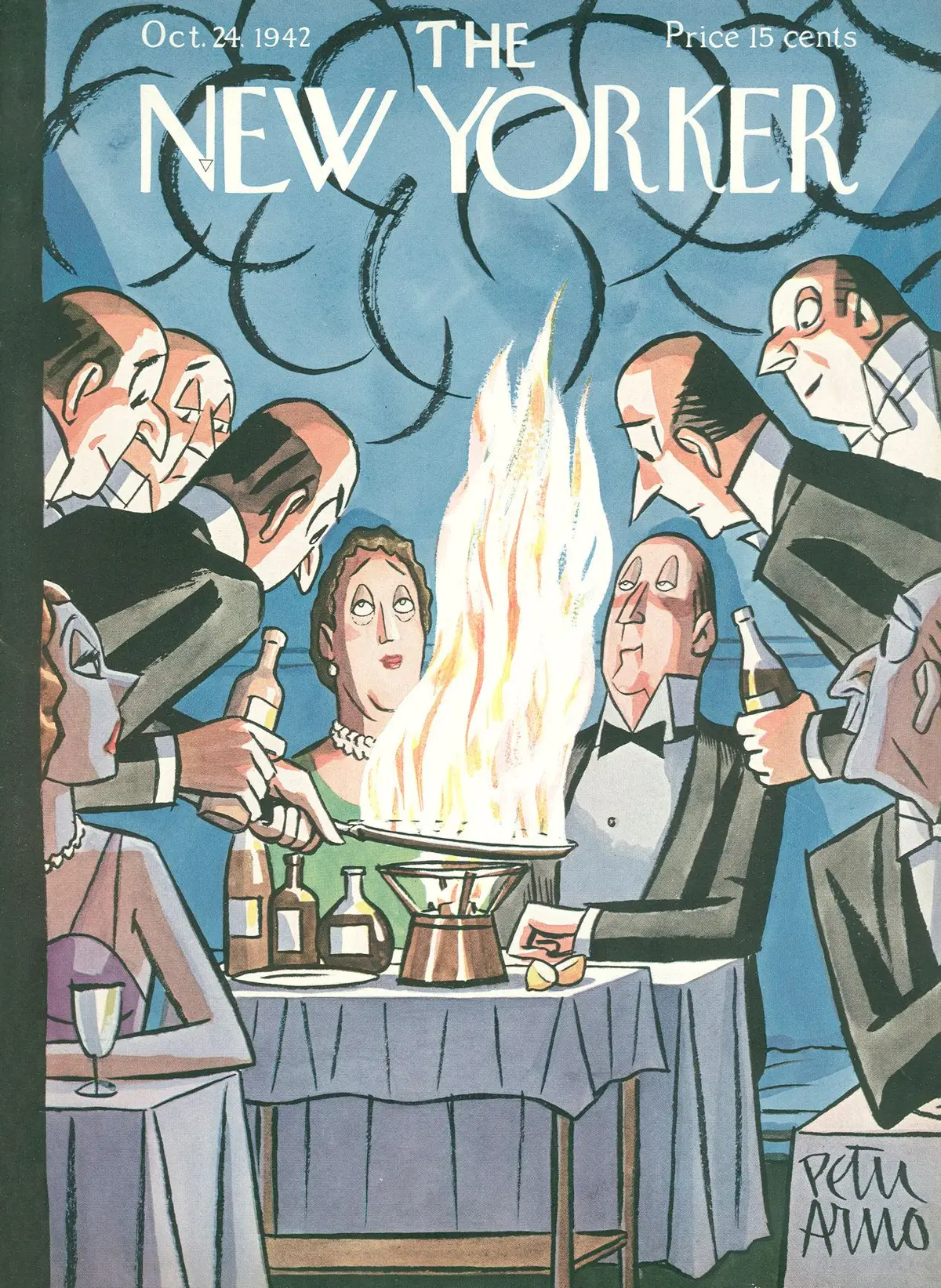 Обложка The New Yorker, 24 октября 1942, художник Питер Арно