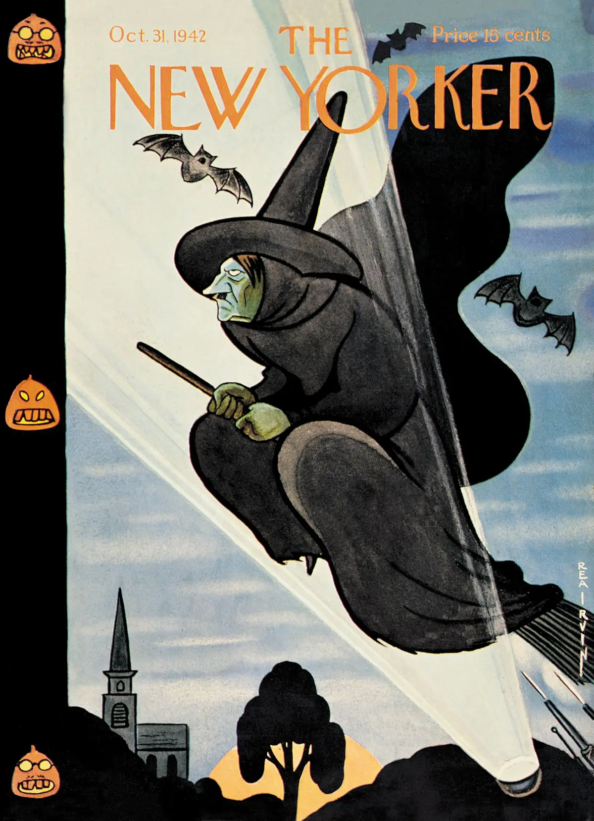 Обложка The New Yorker, 31 октября 1942, художник Реа Ирвин