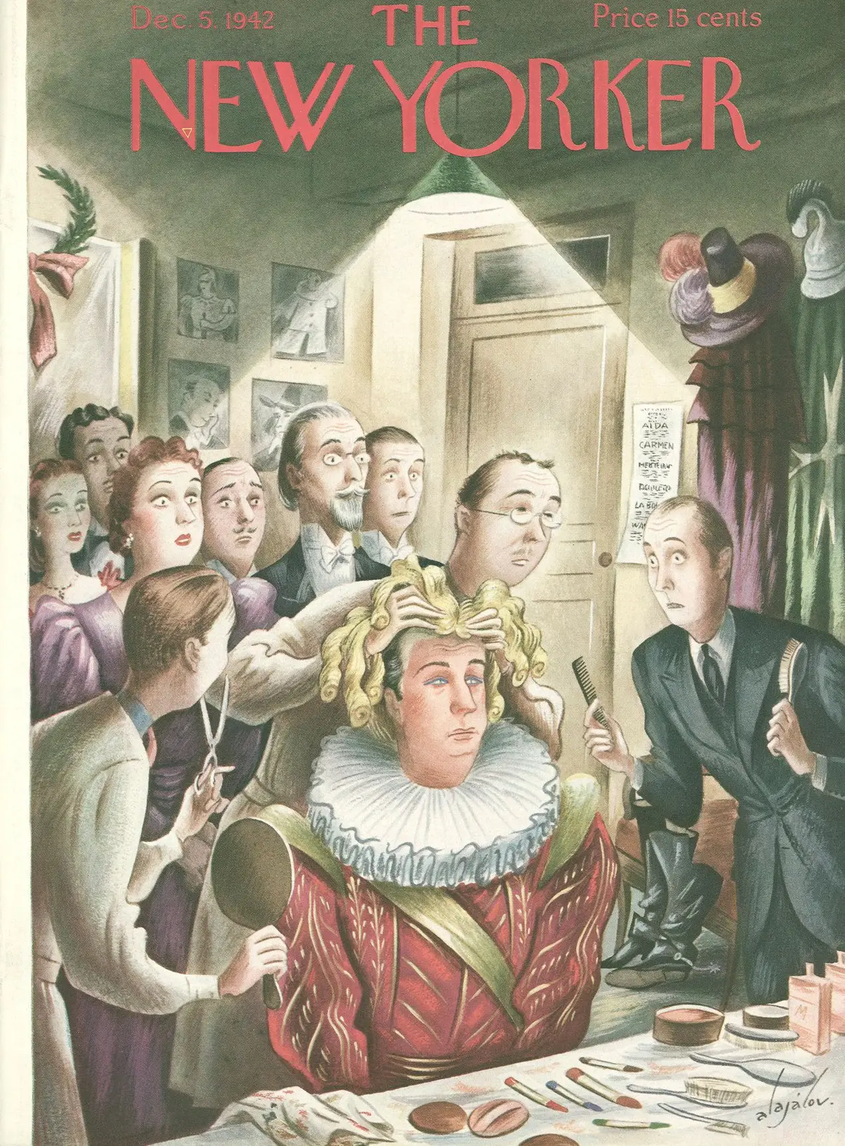 Обложка The New Yorker, 5 декабря 1942, художник Константин Алажалов