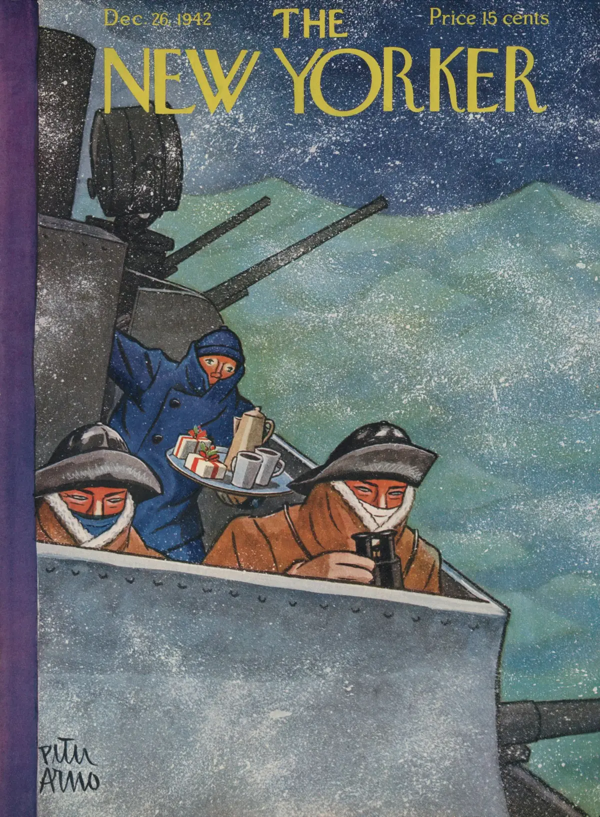 Обложка The New Yorker, 26 декабря 1942, художник Питер Арно