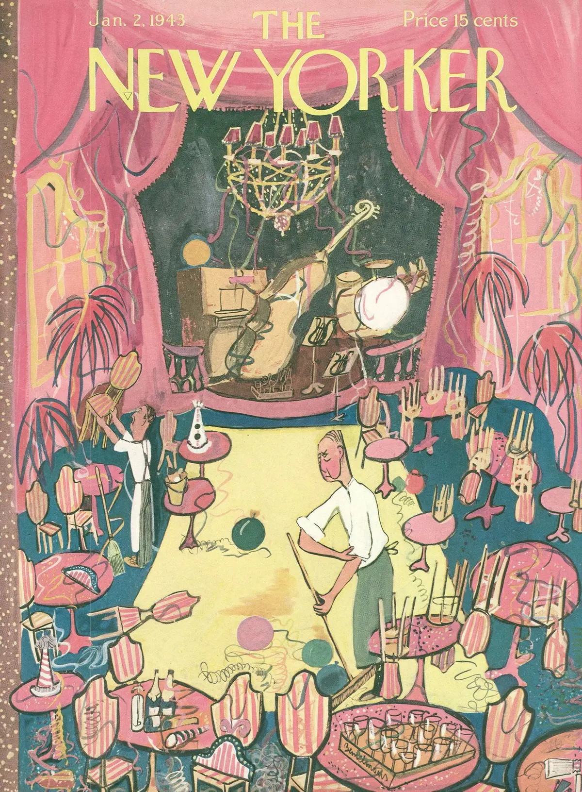 Обложка The New Yorker, 2 января 1943, художник Людвиг Бемельманс