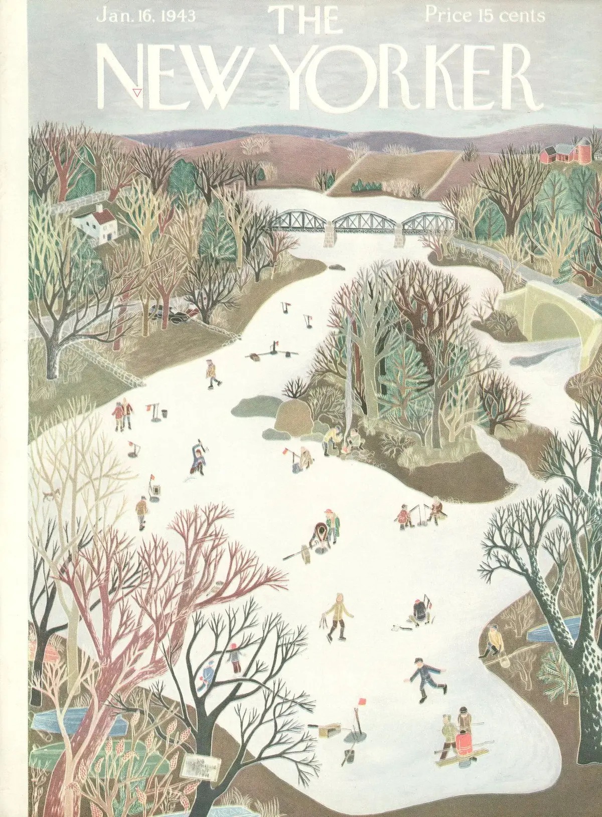 Обложка The New Yorker, 16 января 1943, художник Илонка Карас