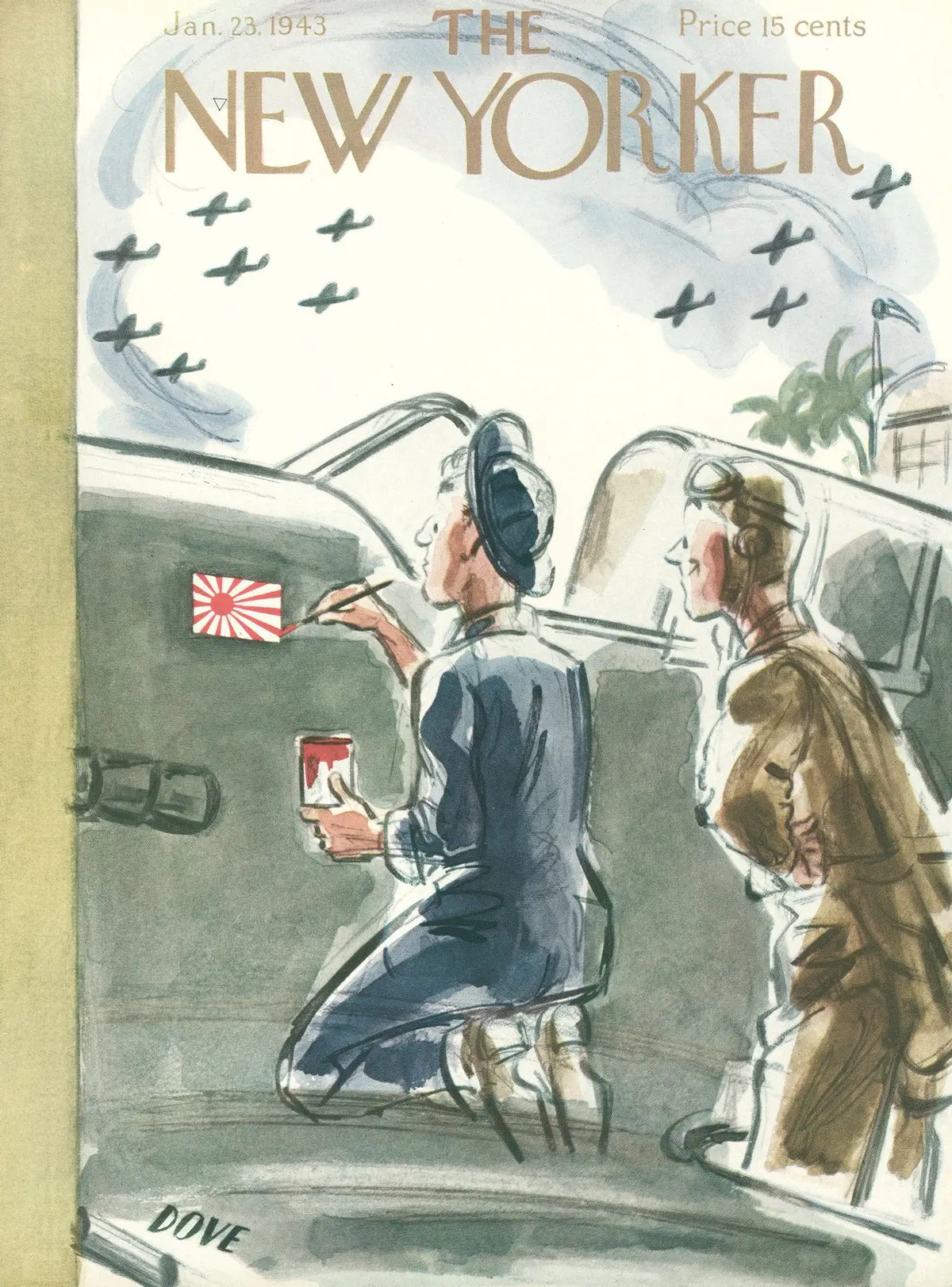 Обложка The New Yorker, 23 января 1943, художник Леонард Дав