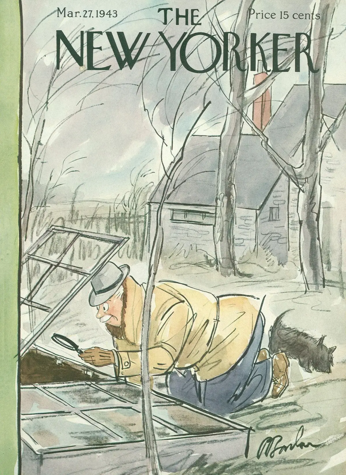 Обложка The New Yorker, 27 марта 1943, художник Перри Барлоу