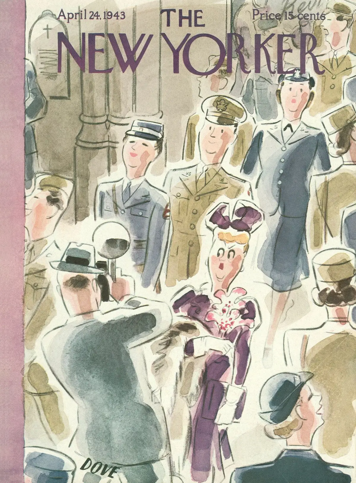 Обложка The New Yorker, 24 апреля 1943, художник Леонард Дав