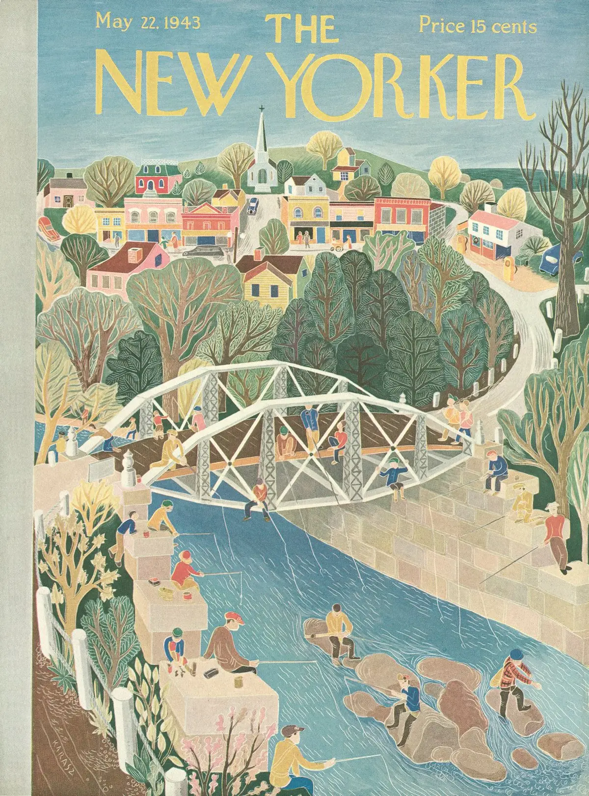 Обложка The New Yorker, 22 мая 1943, художник Илонка Карас