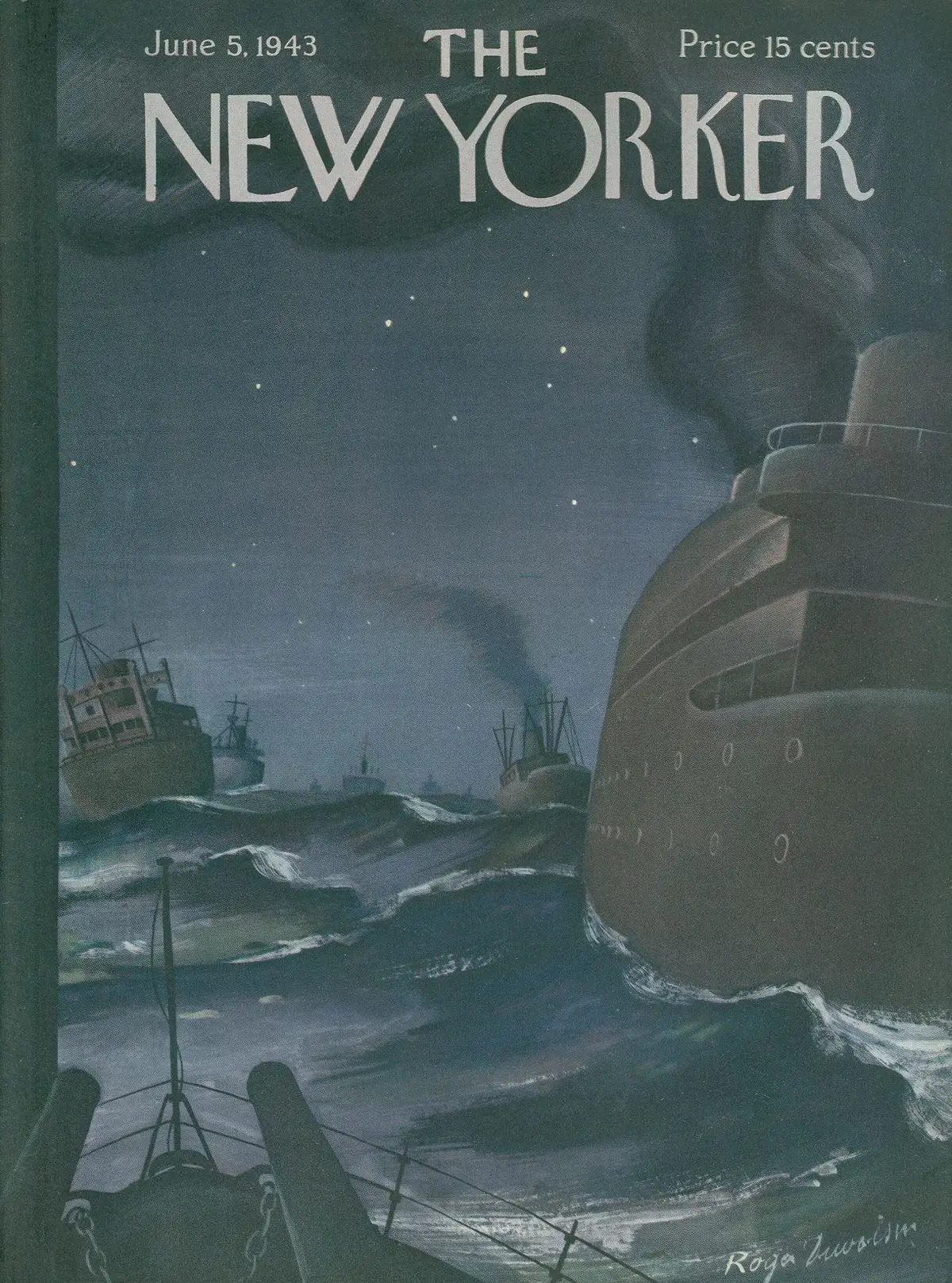 Обложка The New Yorker, 5 июня 1943, художник Роже Дювуазен