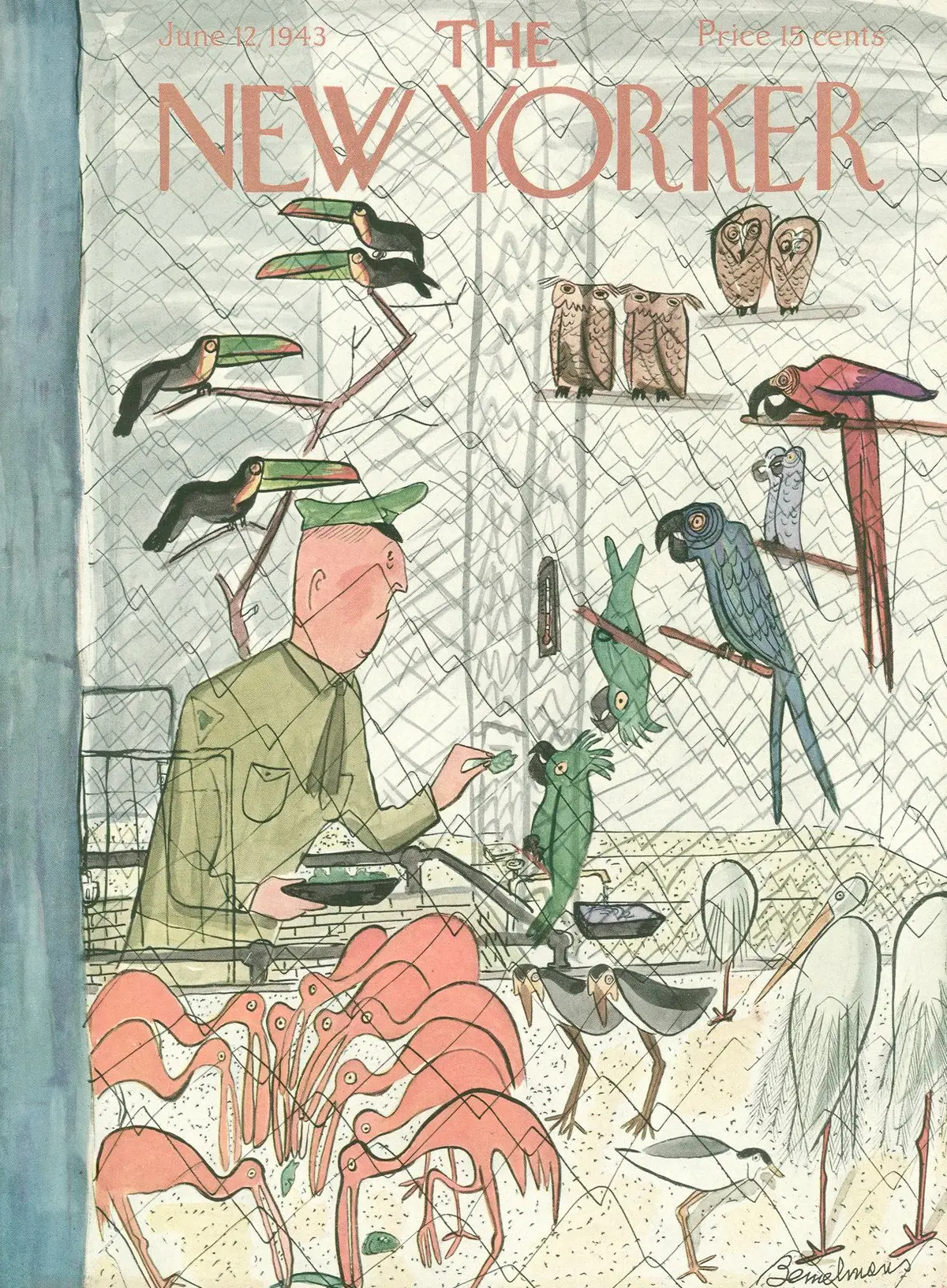 Обложка The New Yorker, 12 июня 1943, художник Людвиг Бемельманс