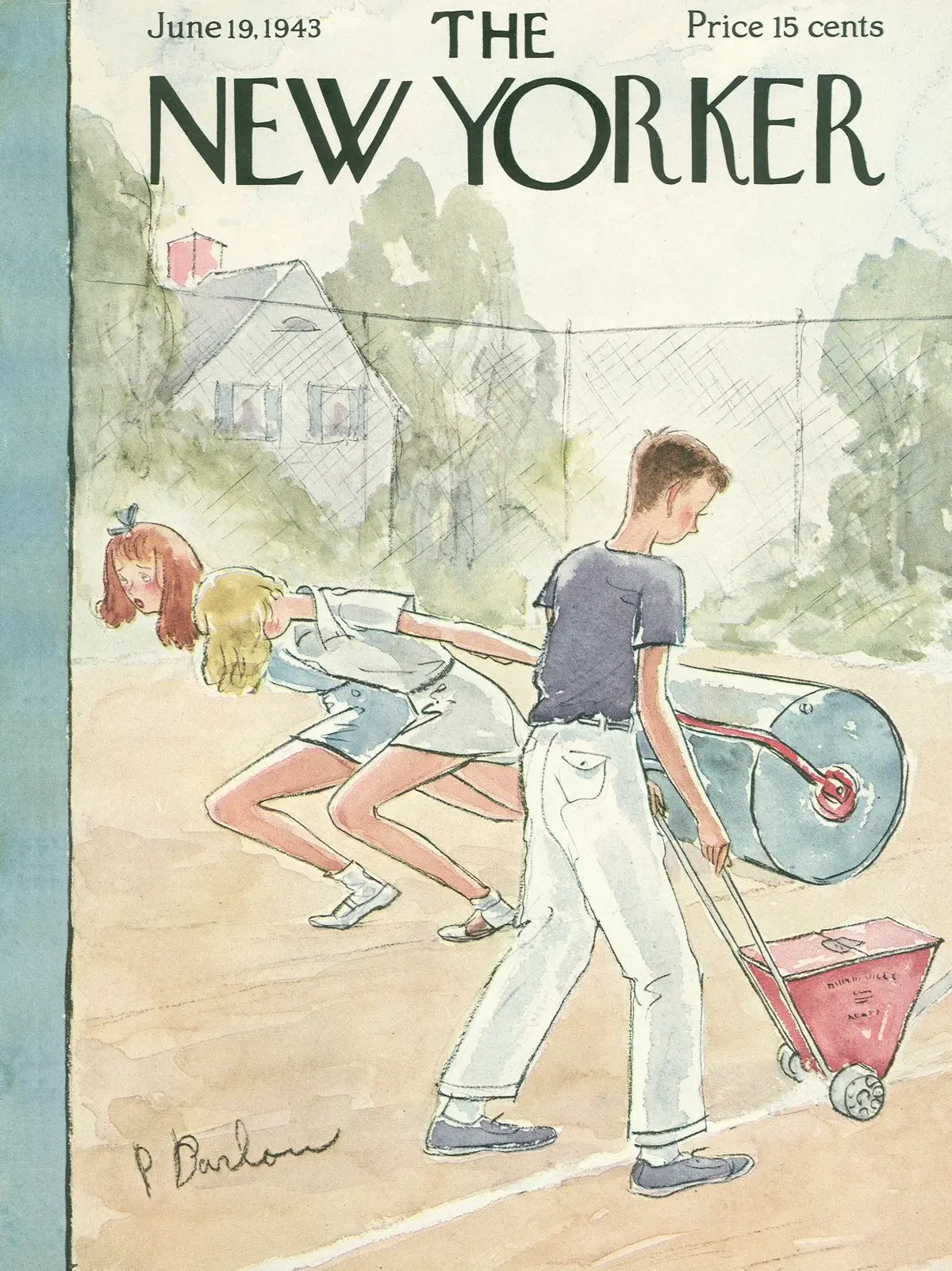 Обложка The New Yorker, 19 июня 1943, художник Перри Барлоу