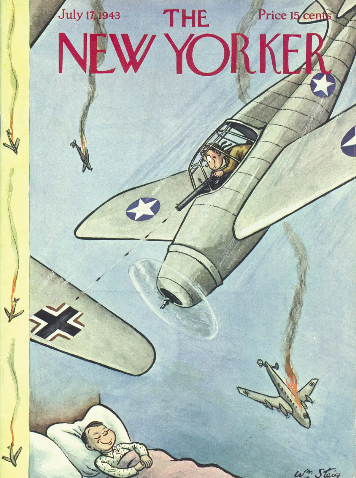 Обложка The New Yorker, 17 июля 1943, художник Уильям Стейг