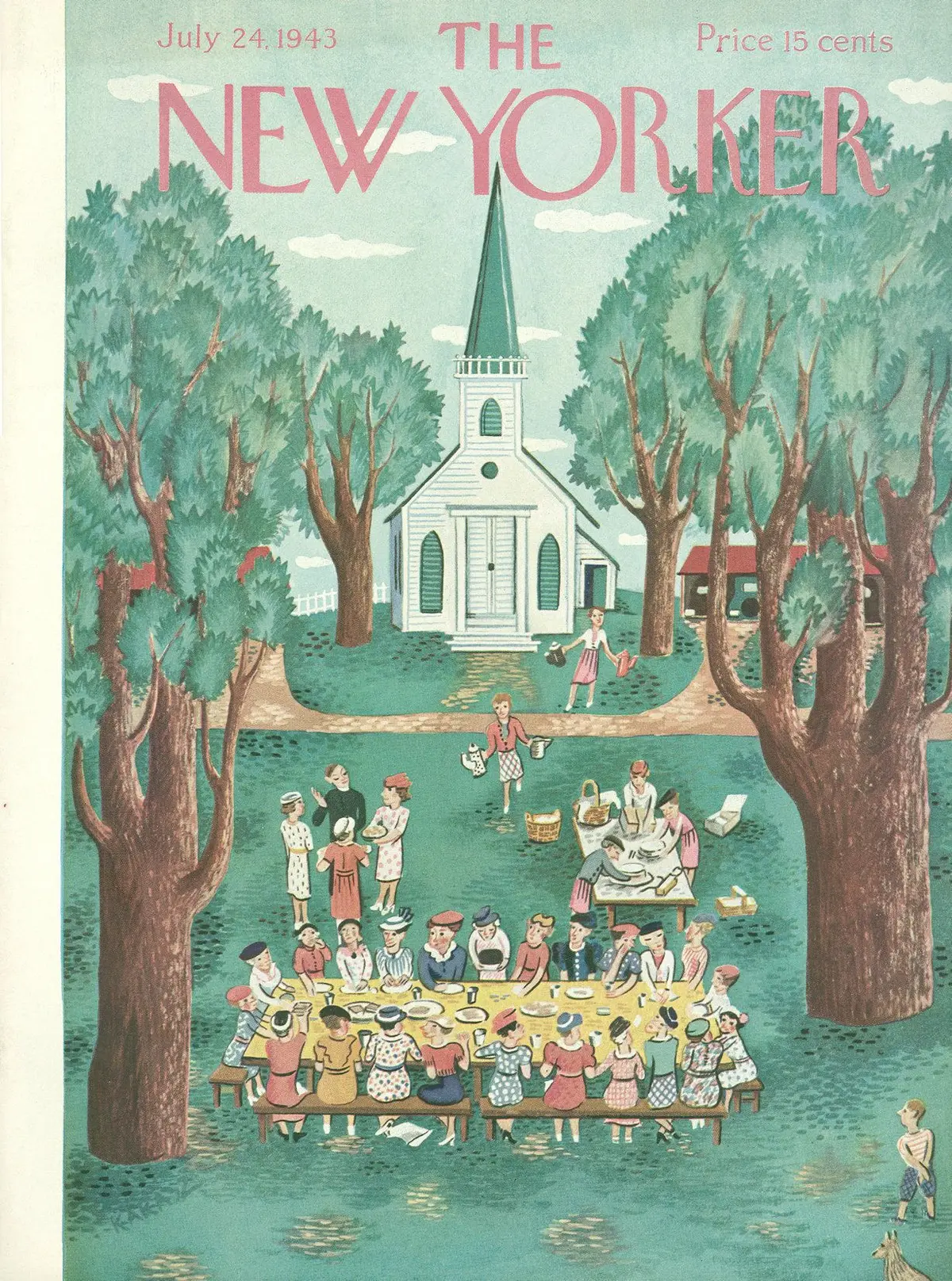 Обложка The New Yorker, 24 июля 1943, художник Илонка Карас