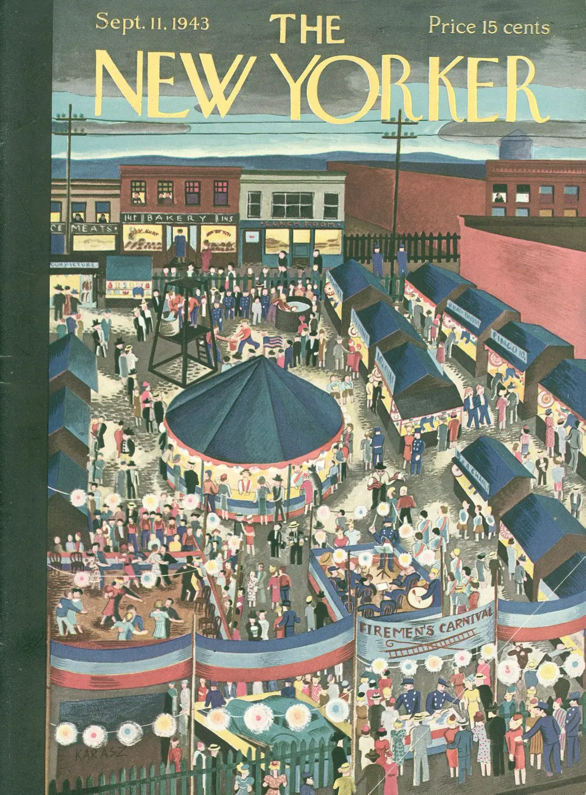 Обложка The New Yorker, 11 сентября 1943, художник Илонка Карас