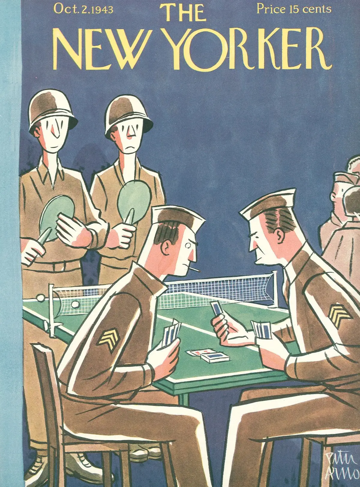 Обложка The New Yorker, 2 октября 1943, художник Питер Арно