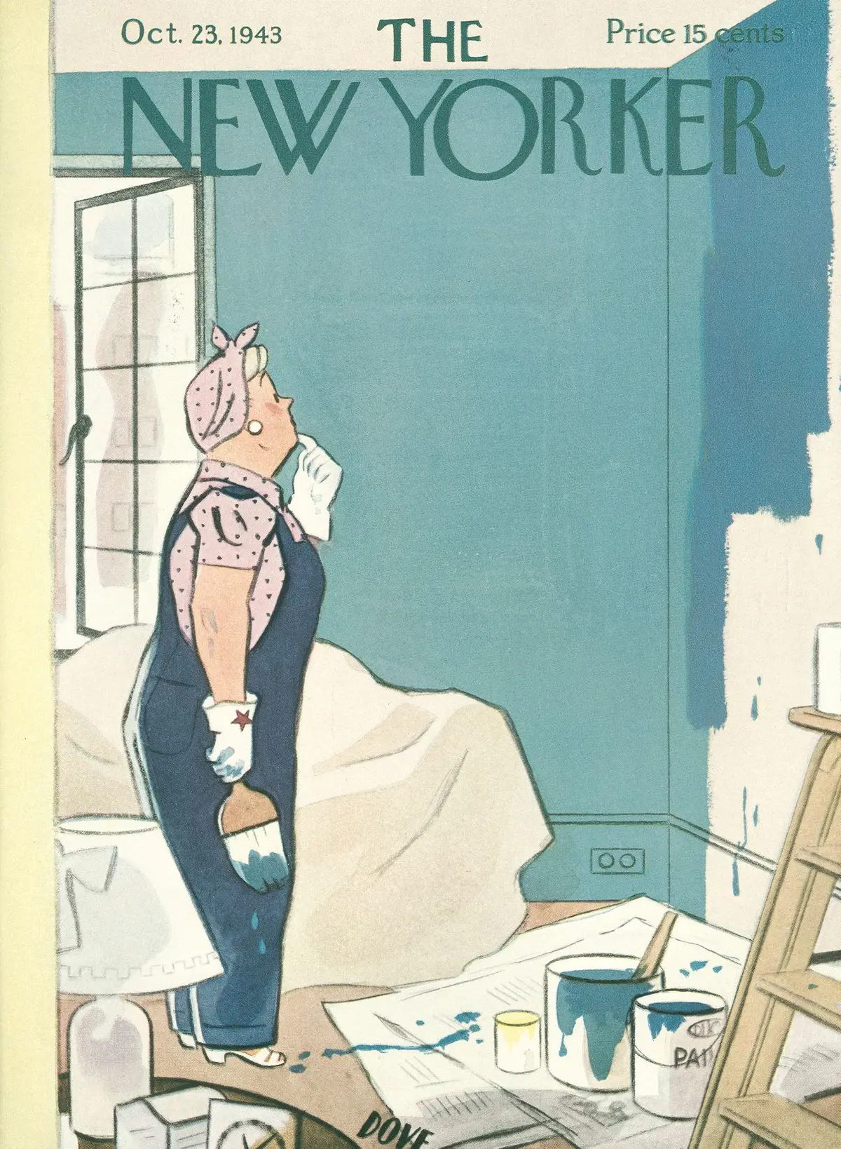 Обложка The New Yorker, 23 октября 1943, художник Леонард Дав