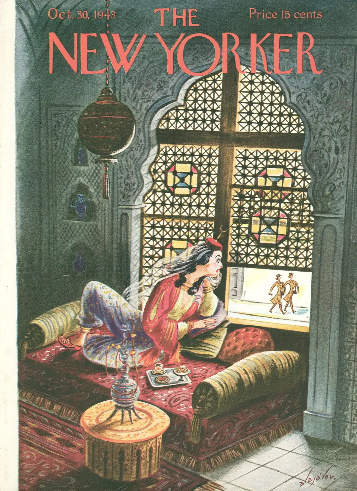 Обложка The New Yorker, 30 октября 1943, художник Константин Алажалов