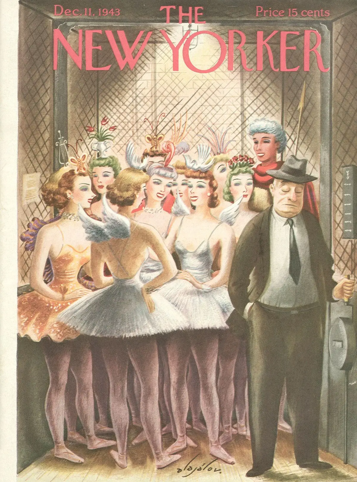 Обложка The New Yorker, 11 декабря 1943, художник Константин Алажалов