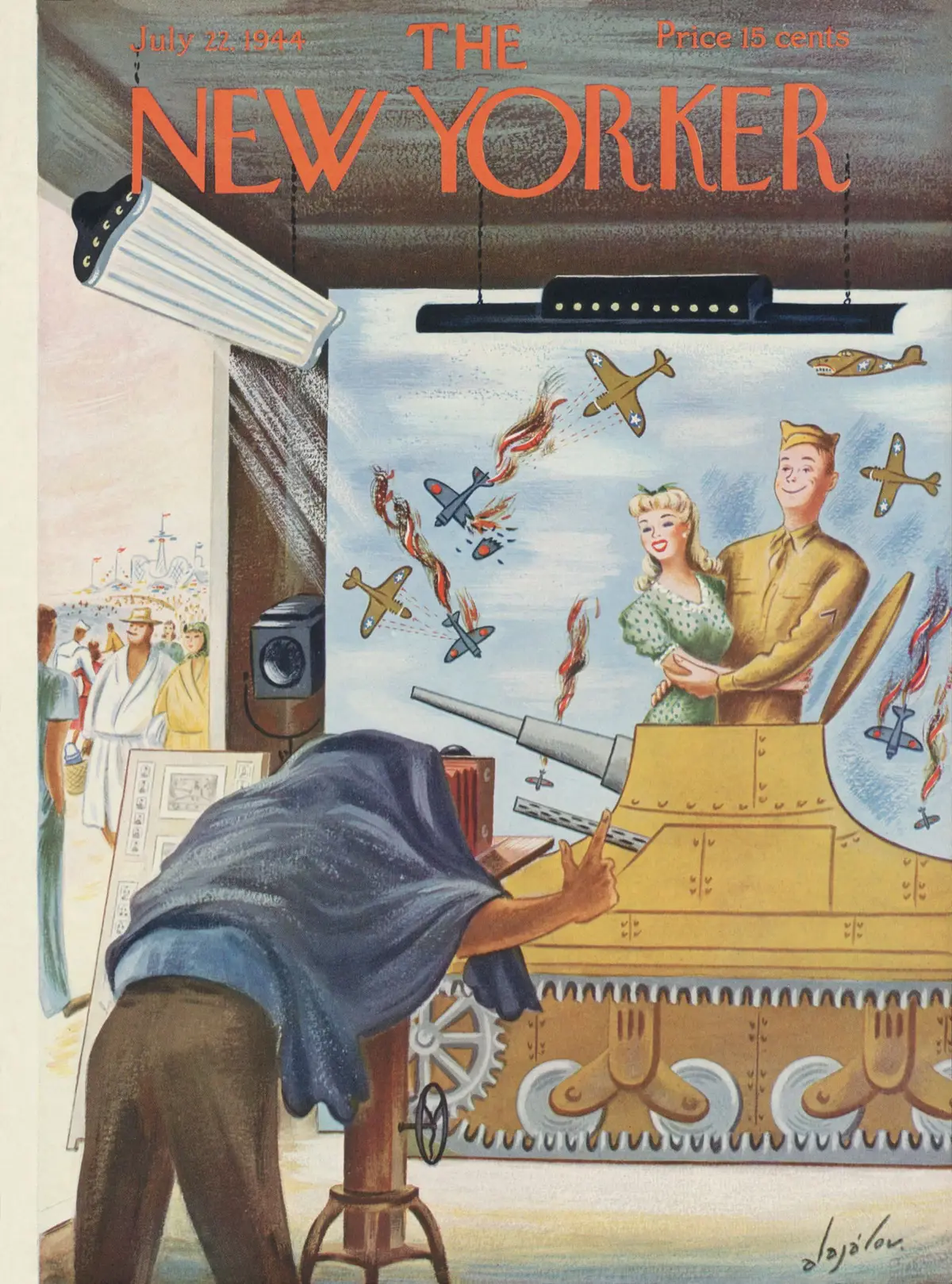 Обложка The New Yorker, 22 июля 1944, художник Константин Алажалов