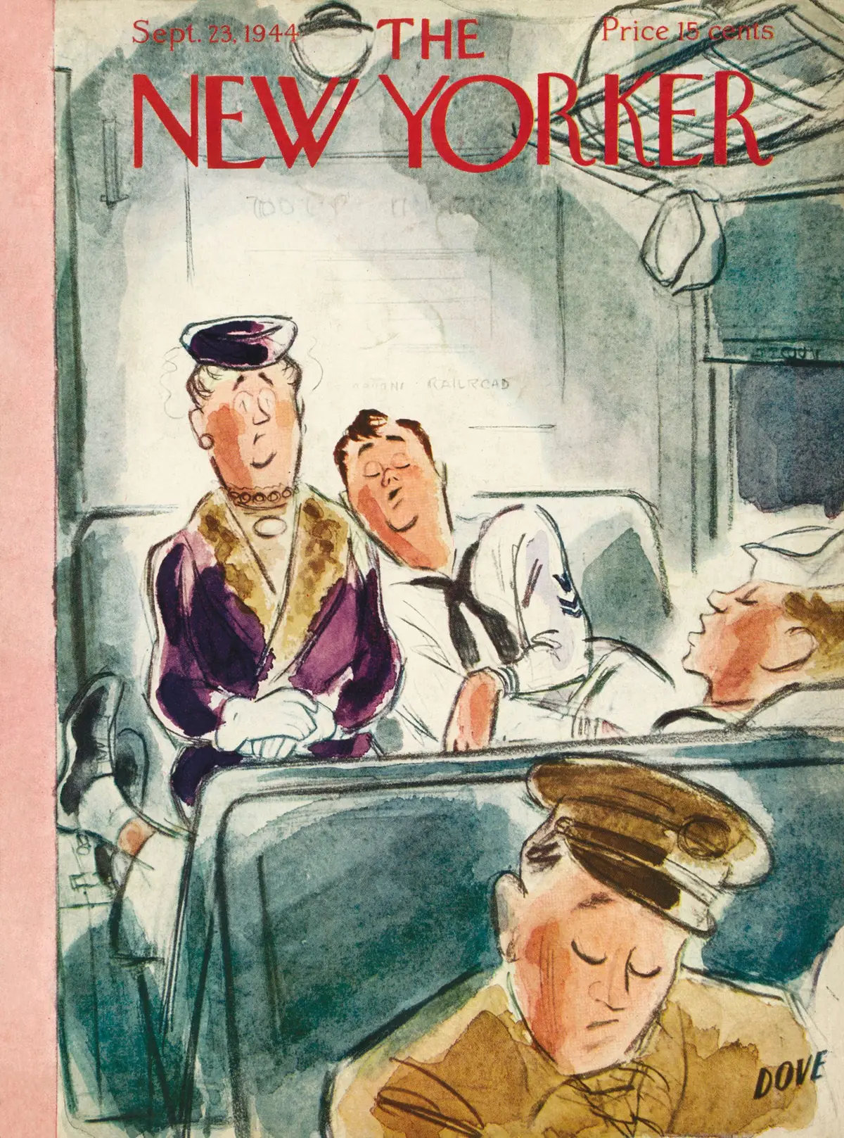 Обложка The New Yorker, 23 сентября 1944, художник Леонард Дав