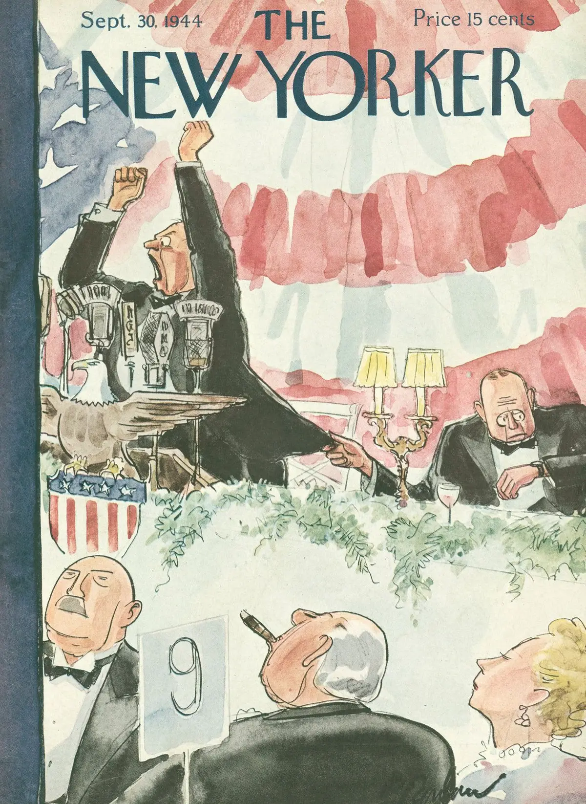 Обложка The New Yorker, 30 сентября 1944, художник Перри Барлоу