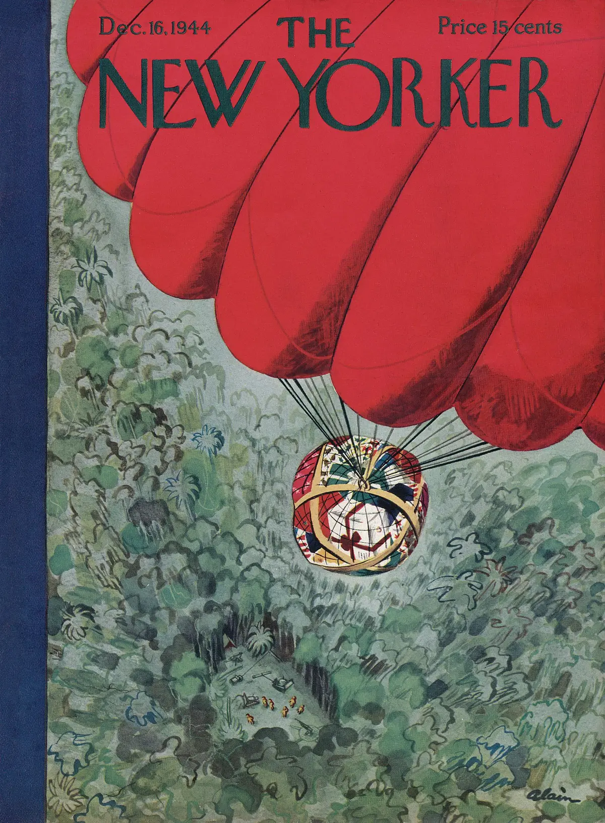 Обложка The New Yorker, 16 декабря 1944, художник Даниэль Брюстлейн
