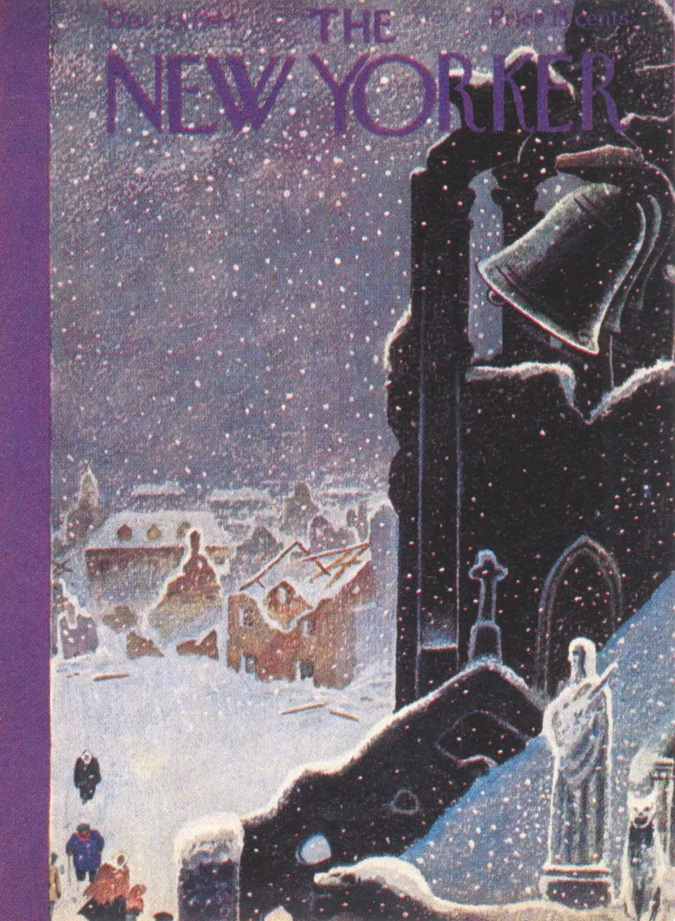 Обложка The New Yorker, 23 декабря 1944: Дорога в церковь, художник Реа Ирвин
