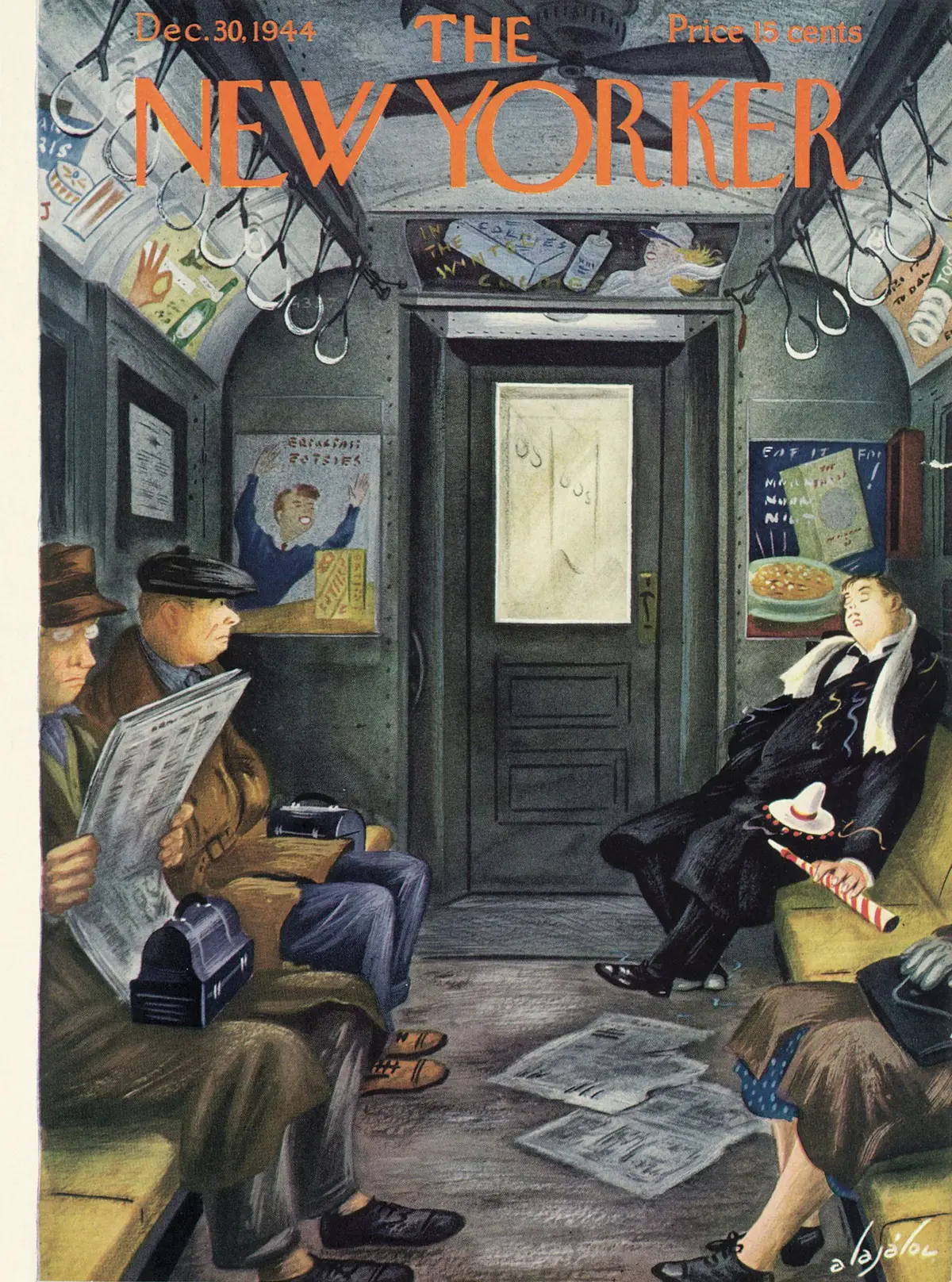 Обложка The New Yorker, 30 декабря 1944, художник Константин Алажалов