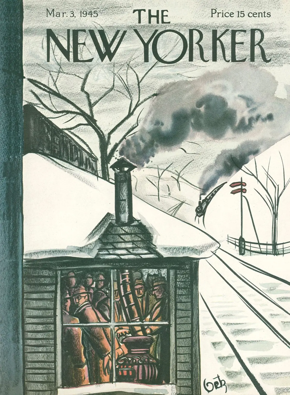 Обложка The New Yorker, 3 марта 1945, художник Артур Гетц