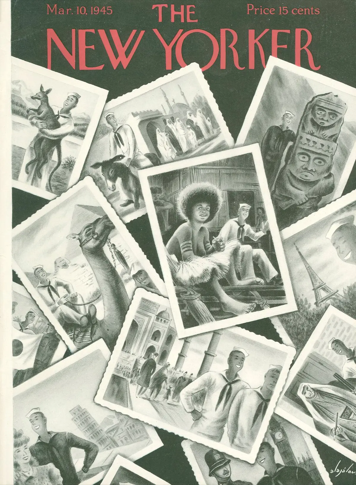 Обложка The New Yorker, 10 марта 1945, художник Константин Алажалов
