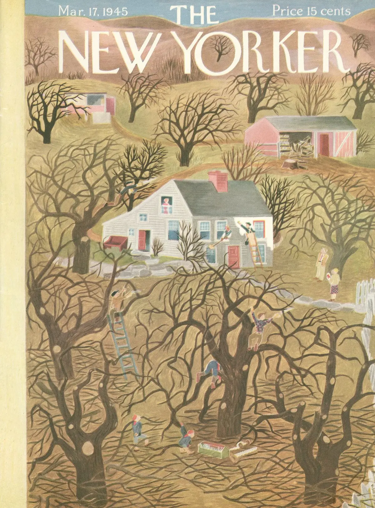 Обложка The New Yorker, 17 марта 1945, художник Илонка Карас