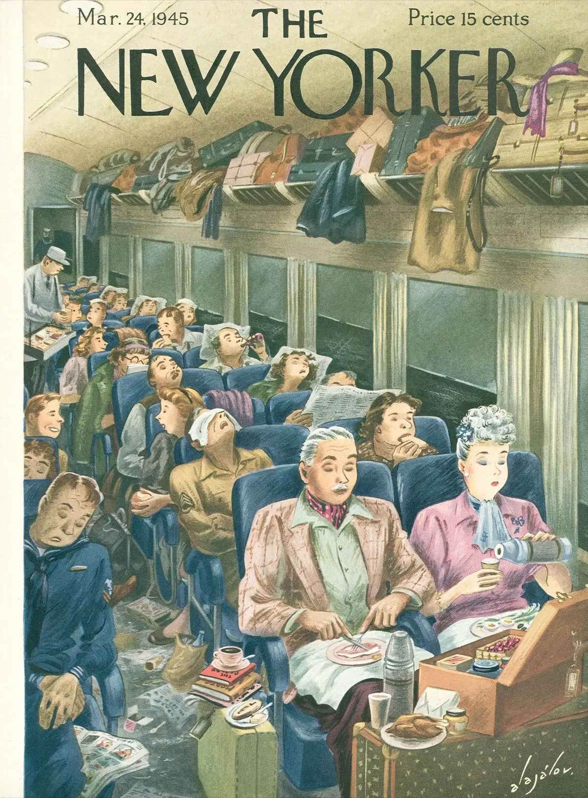 Обложка The New Yorker, 24 марта 1945, художник Константин Алажалов