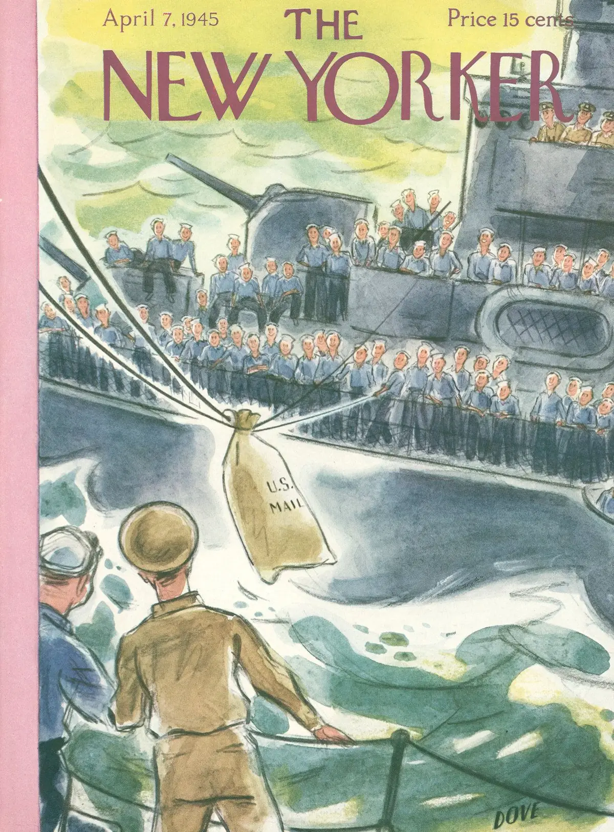 Обложка The New Yorker, 7 апреля 1945, художник Леонард Дав