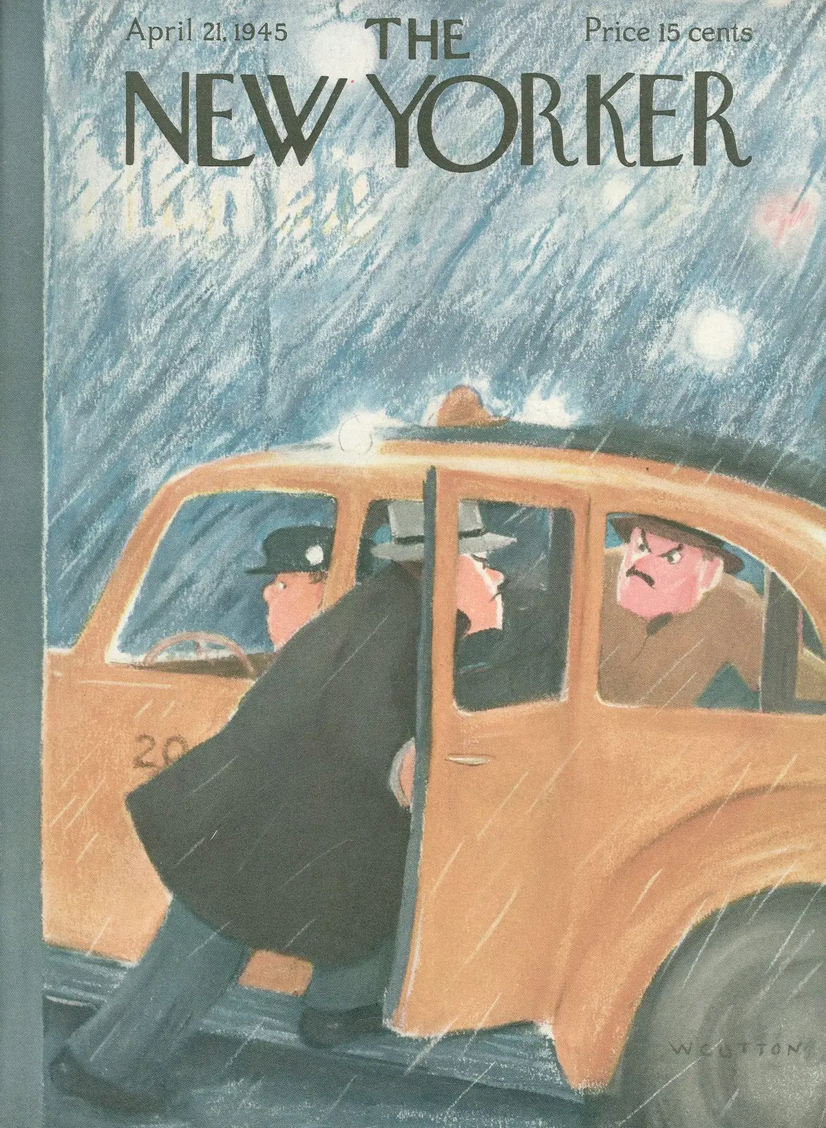 Обложка The New Yorker, 21 апреля 1945, художник Уильям Коттон
