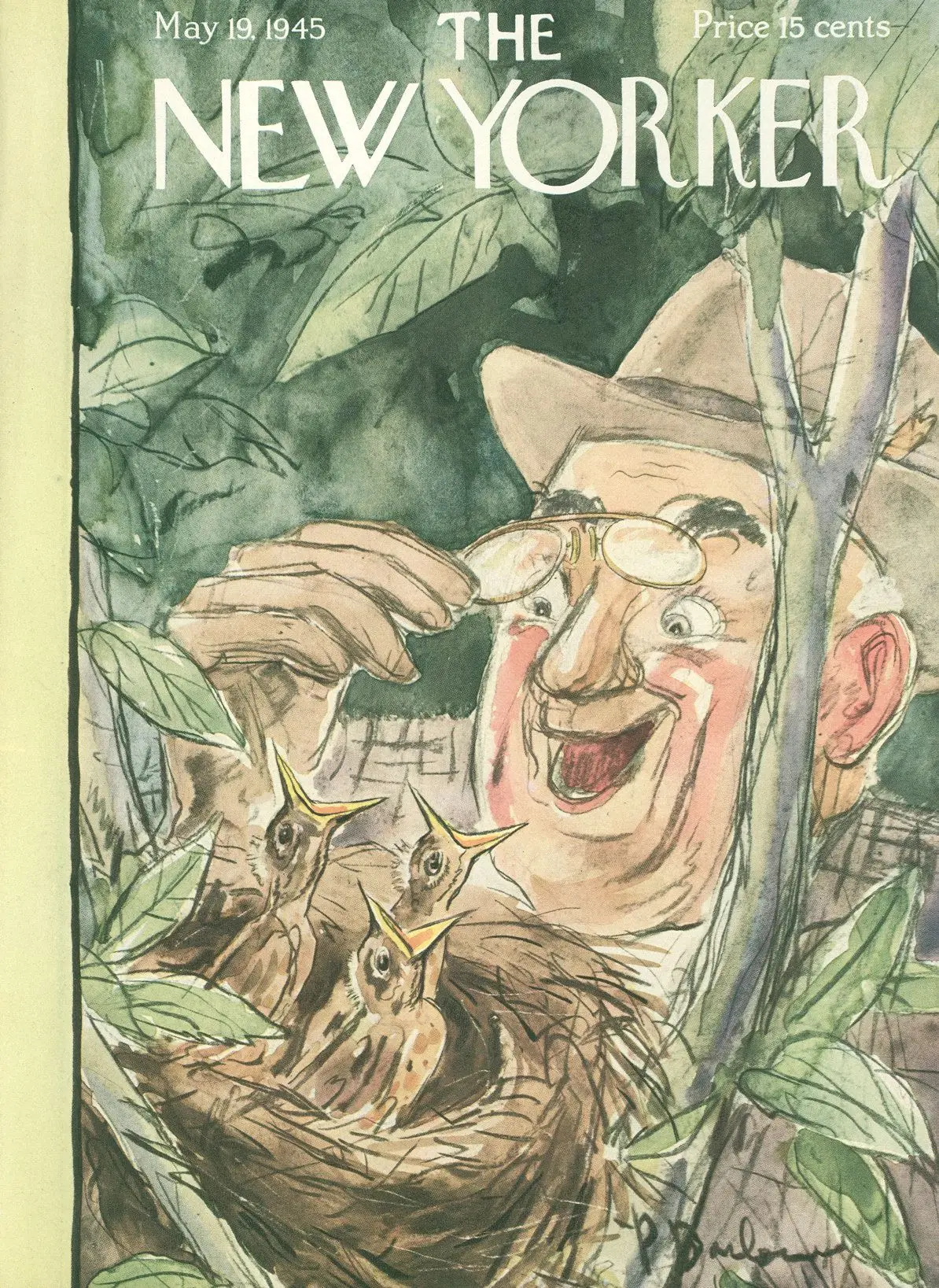 Обложка The New Yorker, 19 мая 1945, художник Перри Барлоу