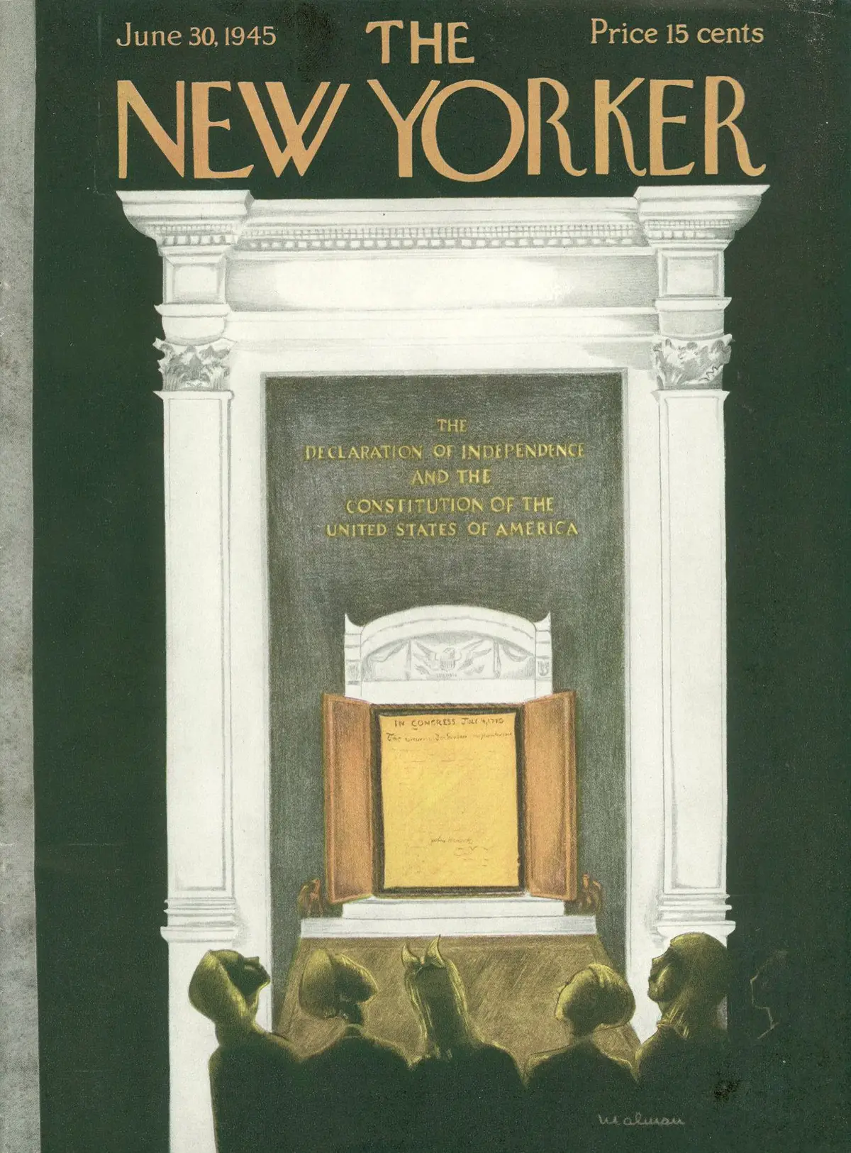 Обложка The New Yorker, 30 июня 1945, художник Кристина Малман