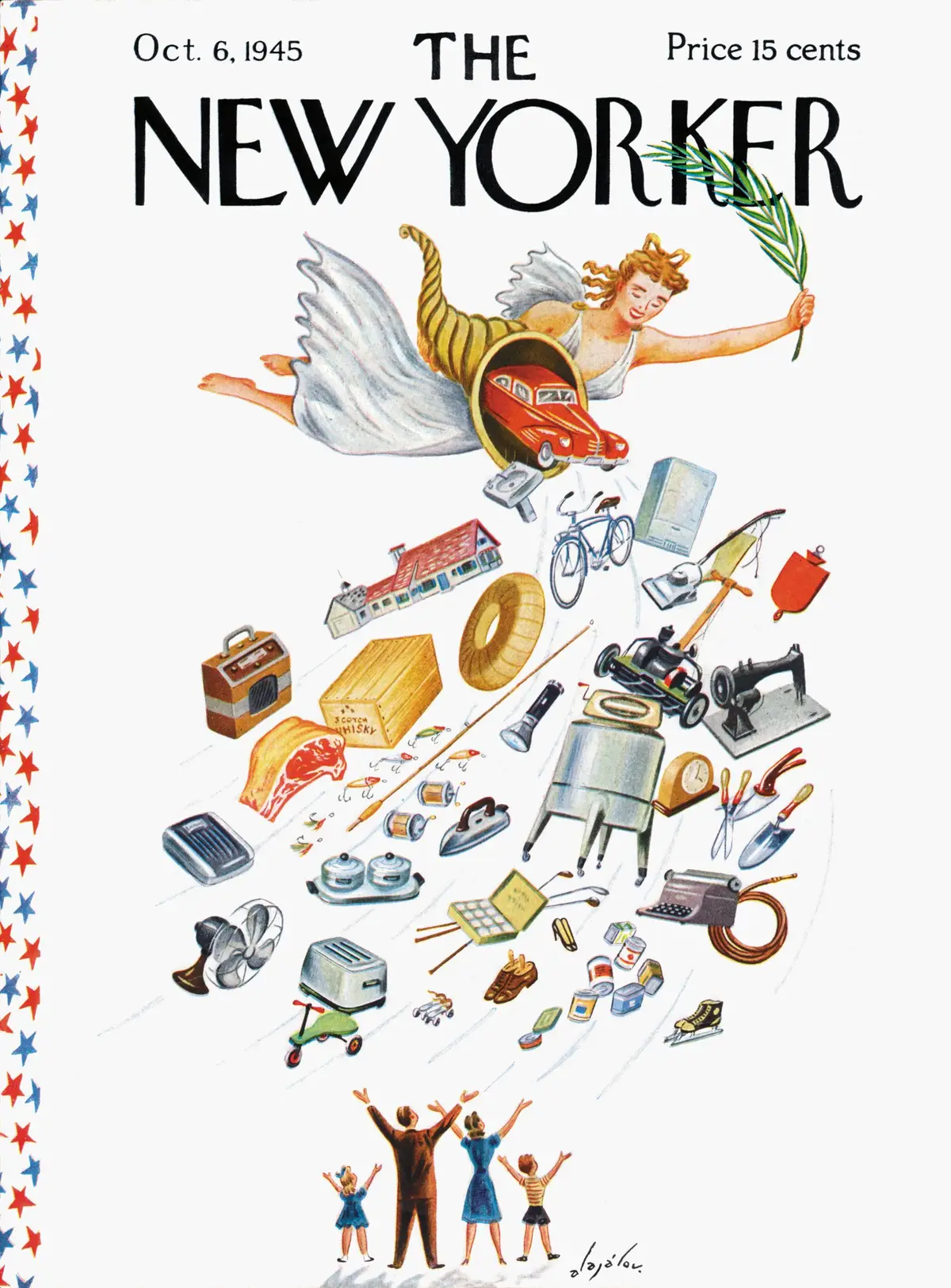 Обложка The New Yorker, 6 октября 1945, художник Константин Алажалов