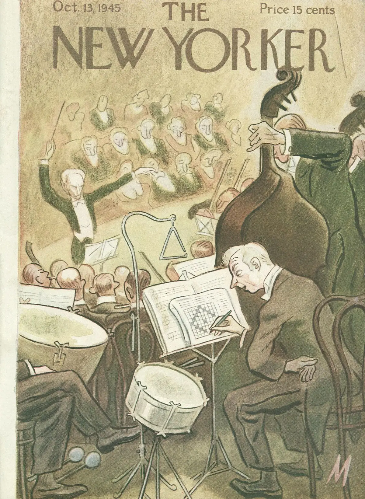 Обложка The New Yorker, 13 октября 1945, художник Джулиан де Миски