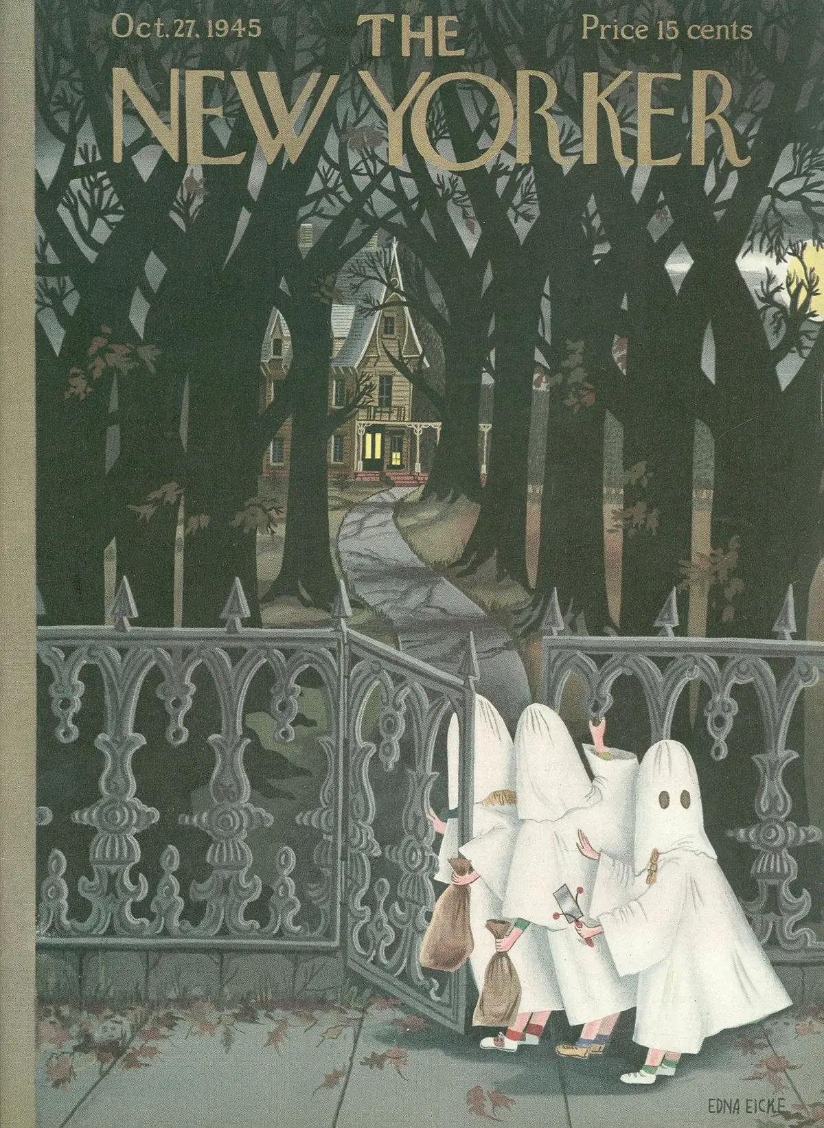 Обложка The New Yorker, 27 октября 1945, художник Эдна Айке