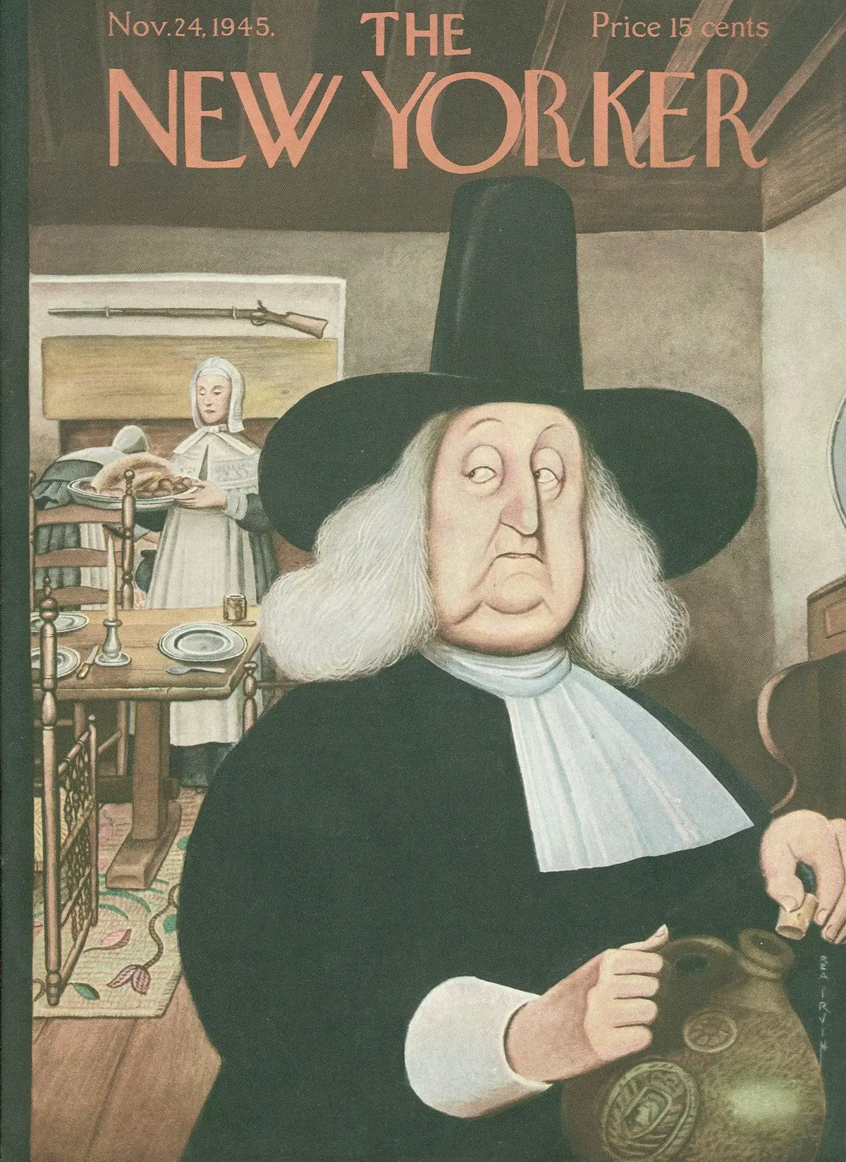 Обложка The New Yorker, 24 ноября 1945, художник Реа Ирвин