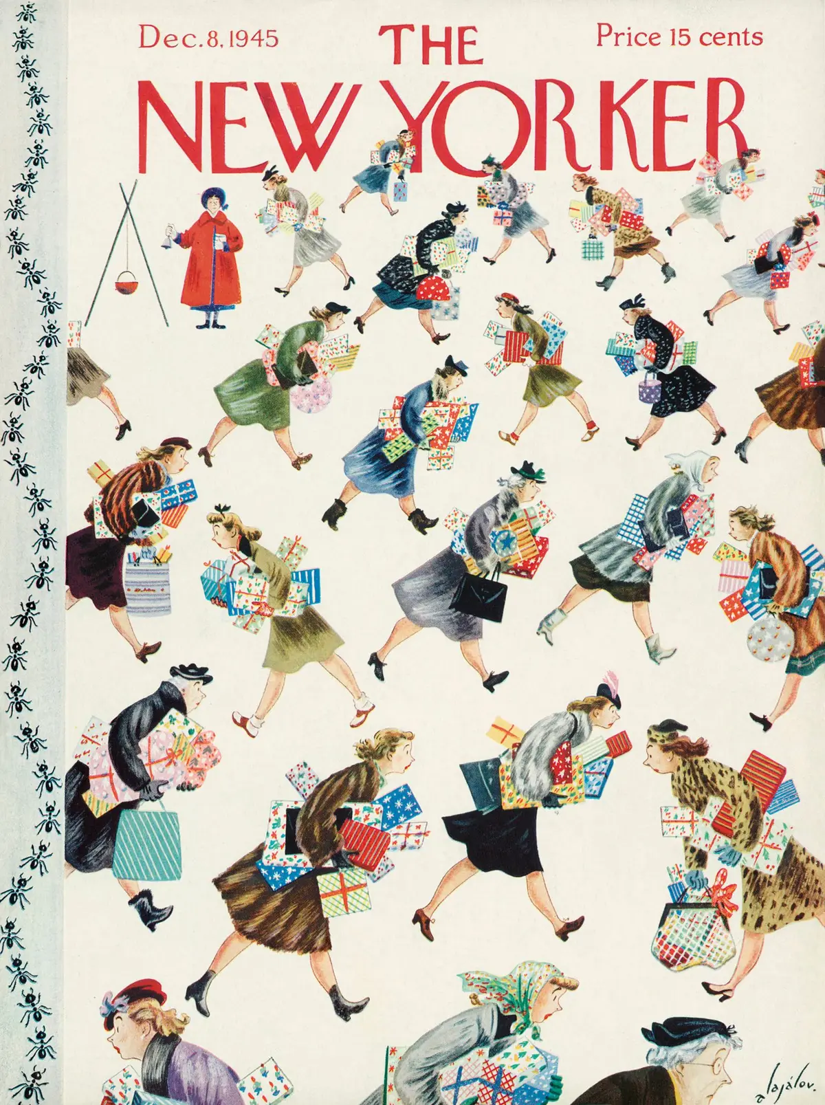 Обложка The New Yorker, 8 декабря 1945, художник Константин Алажалов