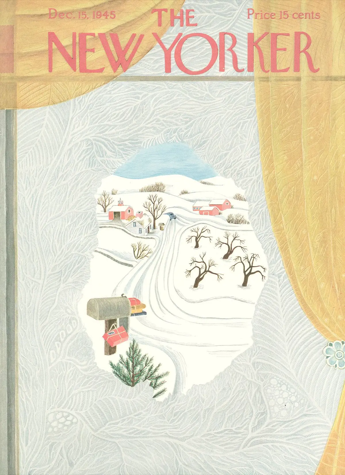 Обложка The New Yorker, 15 декабря 1945, художник Илонка Карас