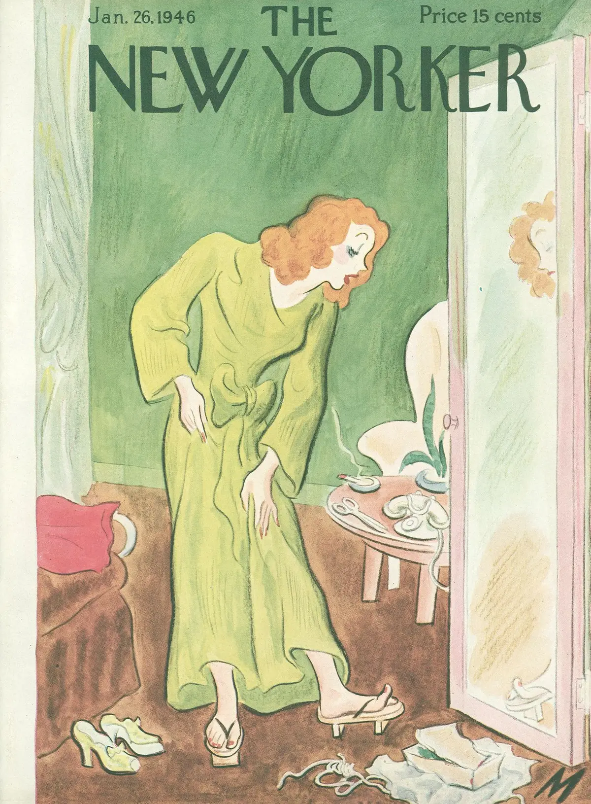 Обложка The New Yorker, 26 января 1946, художник Джулиан де Миски