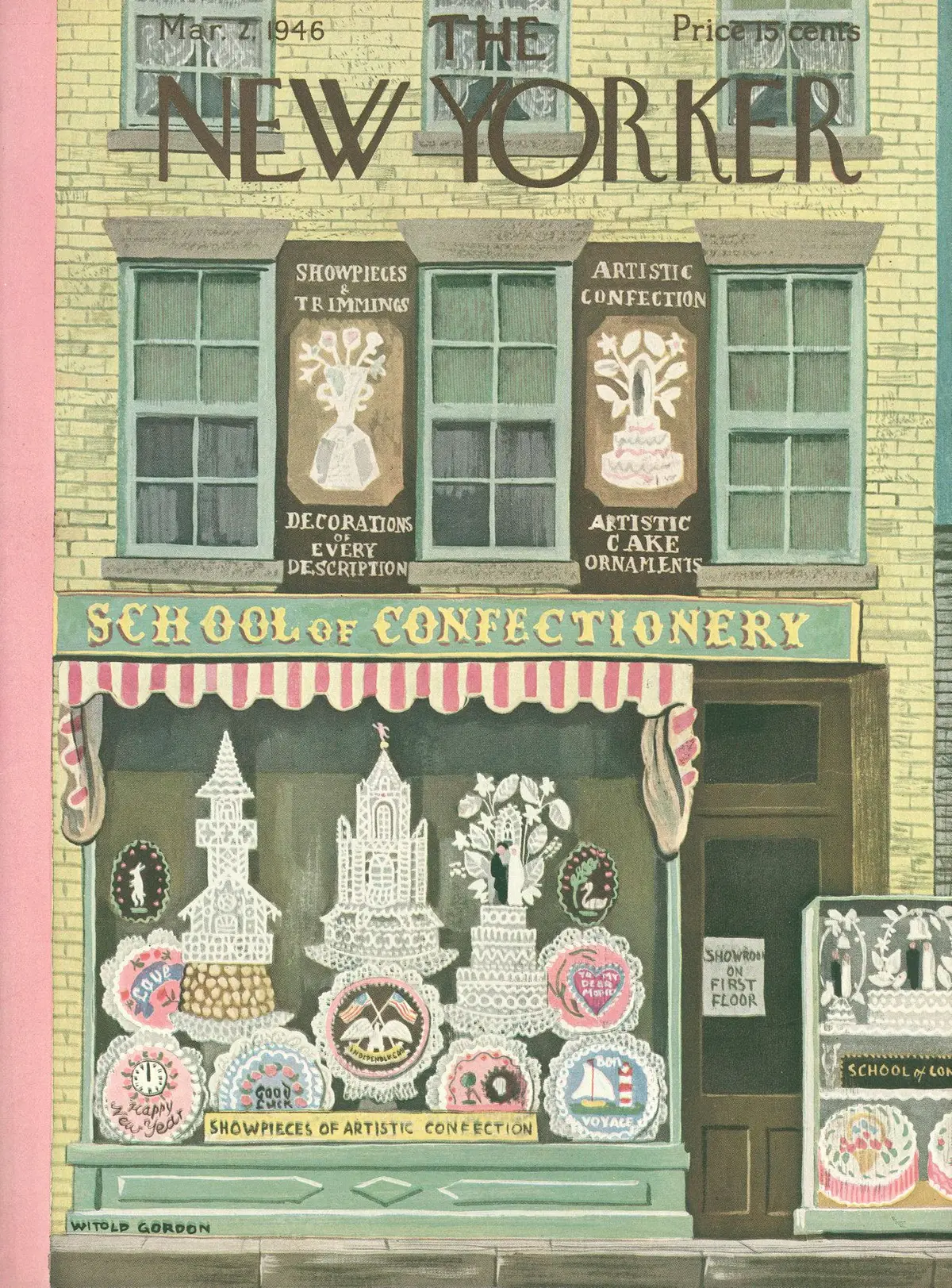 Обложка The New Yorker, 2 марта 1946, художник Витольд Гордон