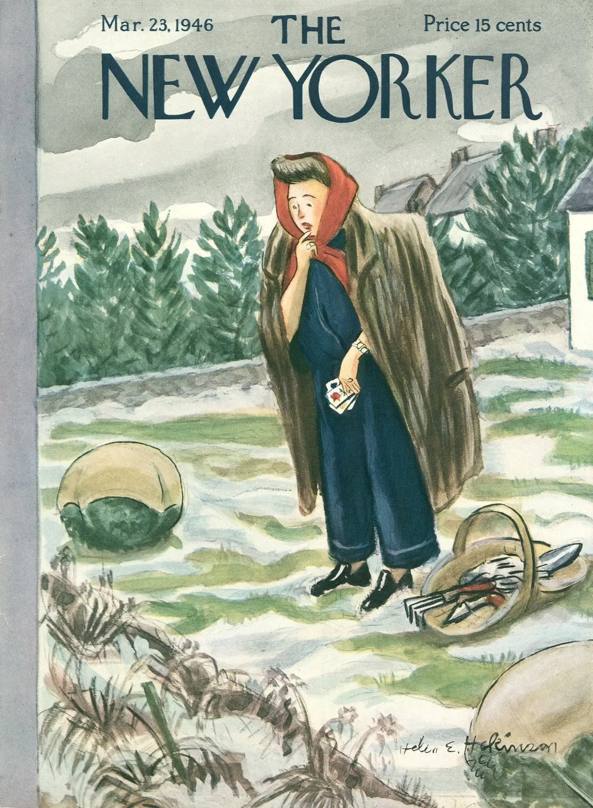 Обложка The New Yorker, 23 марта 1946, художник Хелен Э. Хокинсон