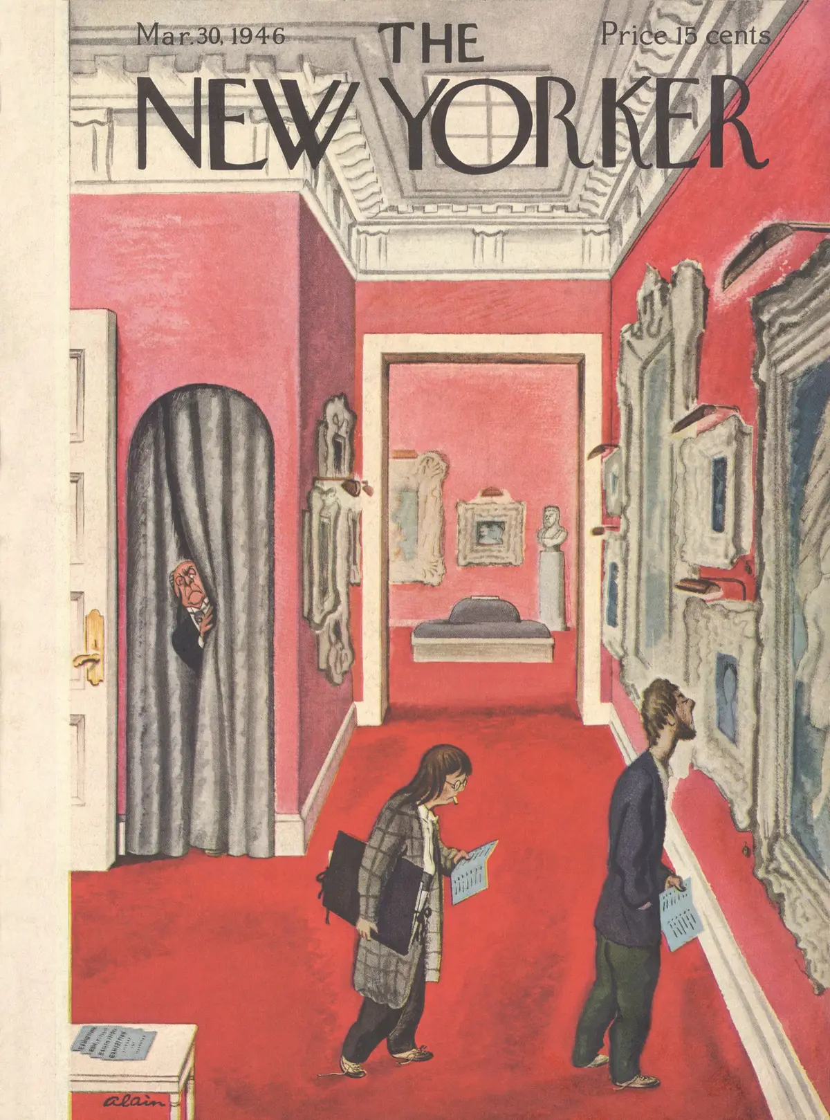 Обложка The New Yorker, 30 марта 1946, художник Даниэль Брюстлейн