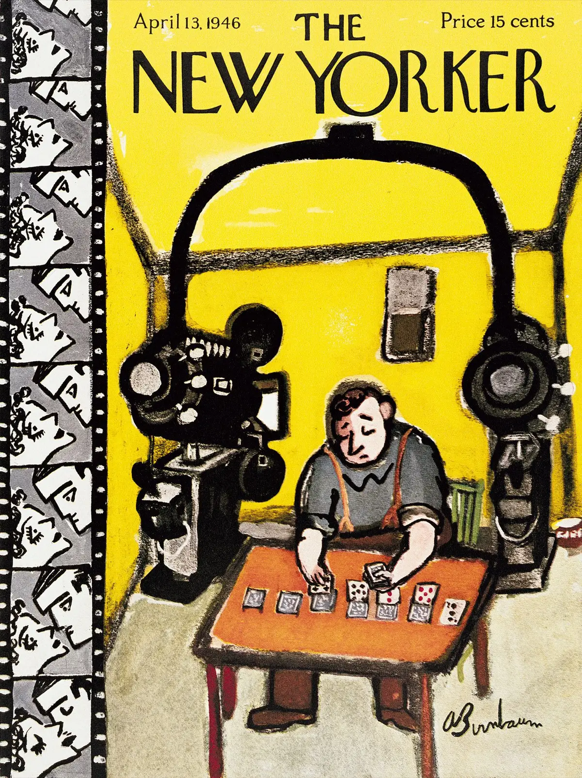 Обложка The New Yorker, 13 апреля 1946, художник Эйб Бирнбаум